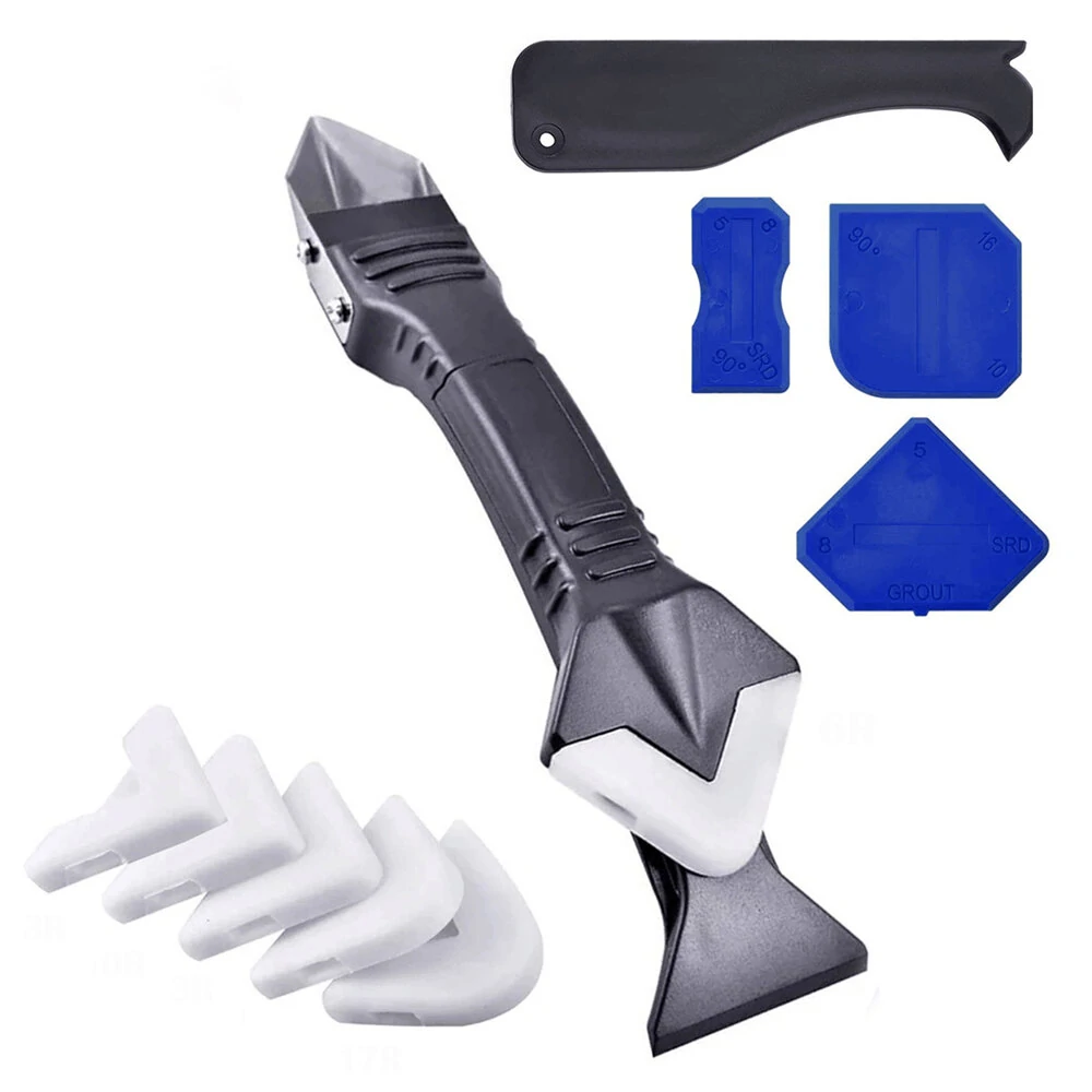 11Pcs Caulking Tool Kit - 3 in 1 Silicone Sealant Finisher & Caulk Remover