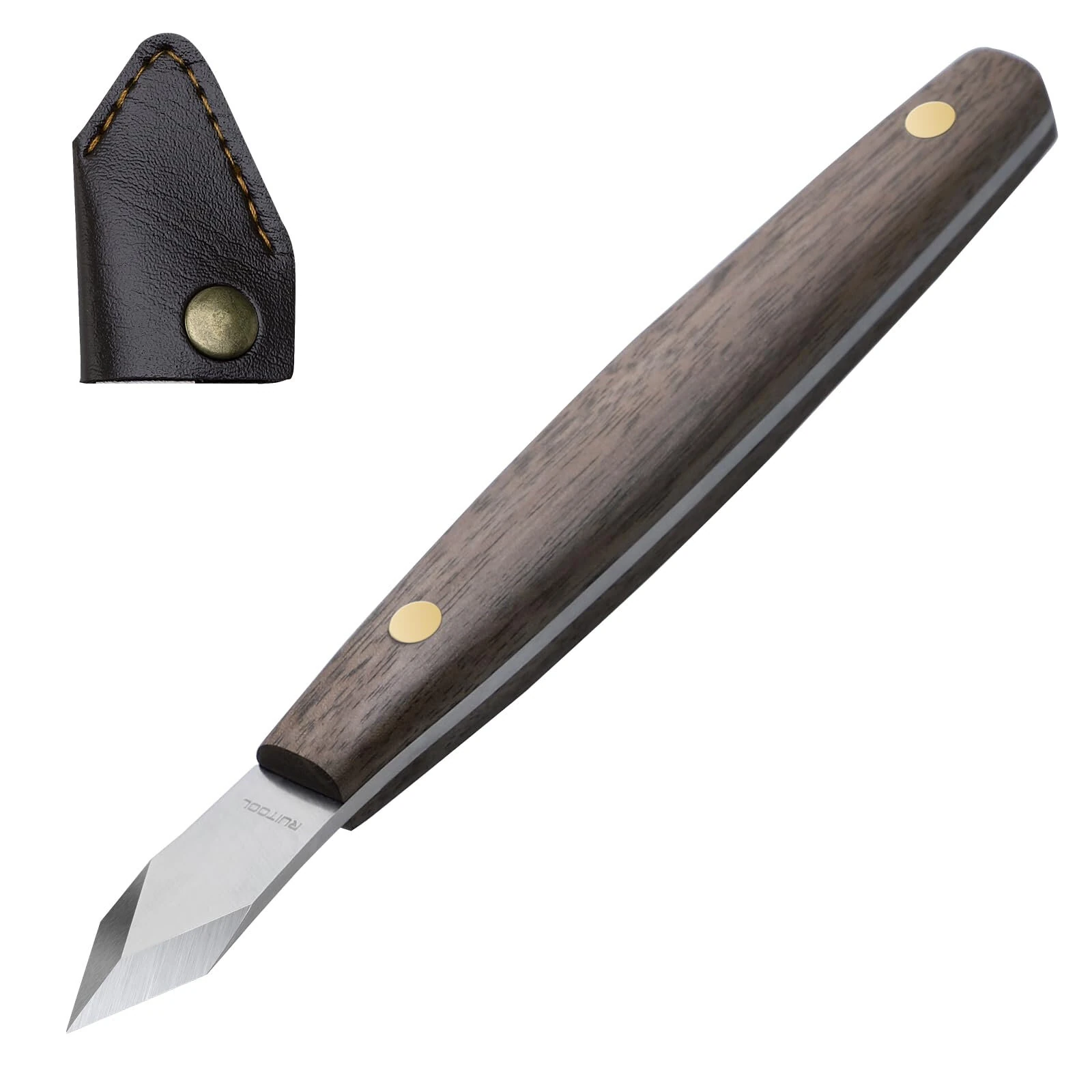 Marking Knife - High Carbon Steel Woodworking Scribe | 7.6 Inch Double Bevel Blade