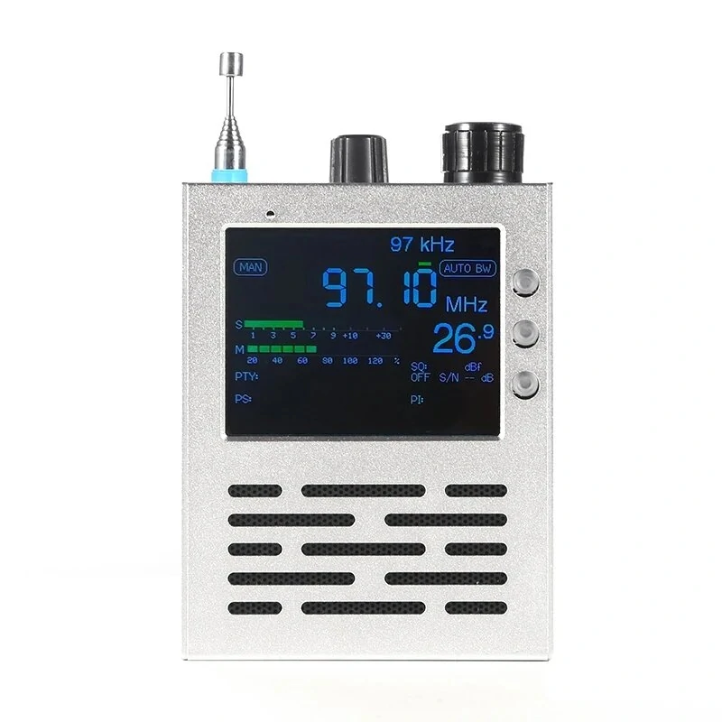 TEF6686 Full Band Radio Receiver - FM/MW/SW/HF/LW + 3.2 LCD & 3000mAh Battery