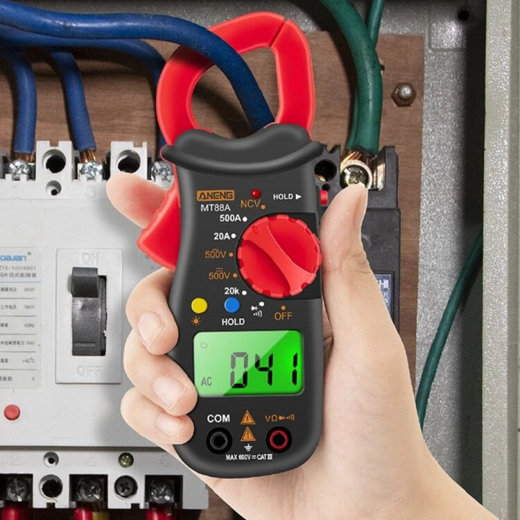 ANENG MT88 Digital Clamp Meter | 1999 Counts | 500A AC DC Voltage NCV