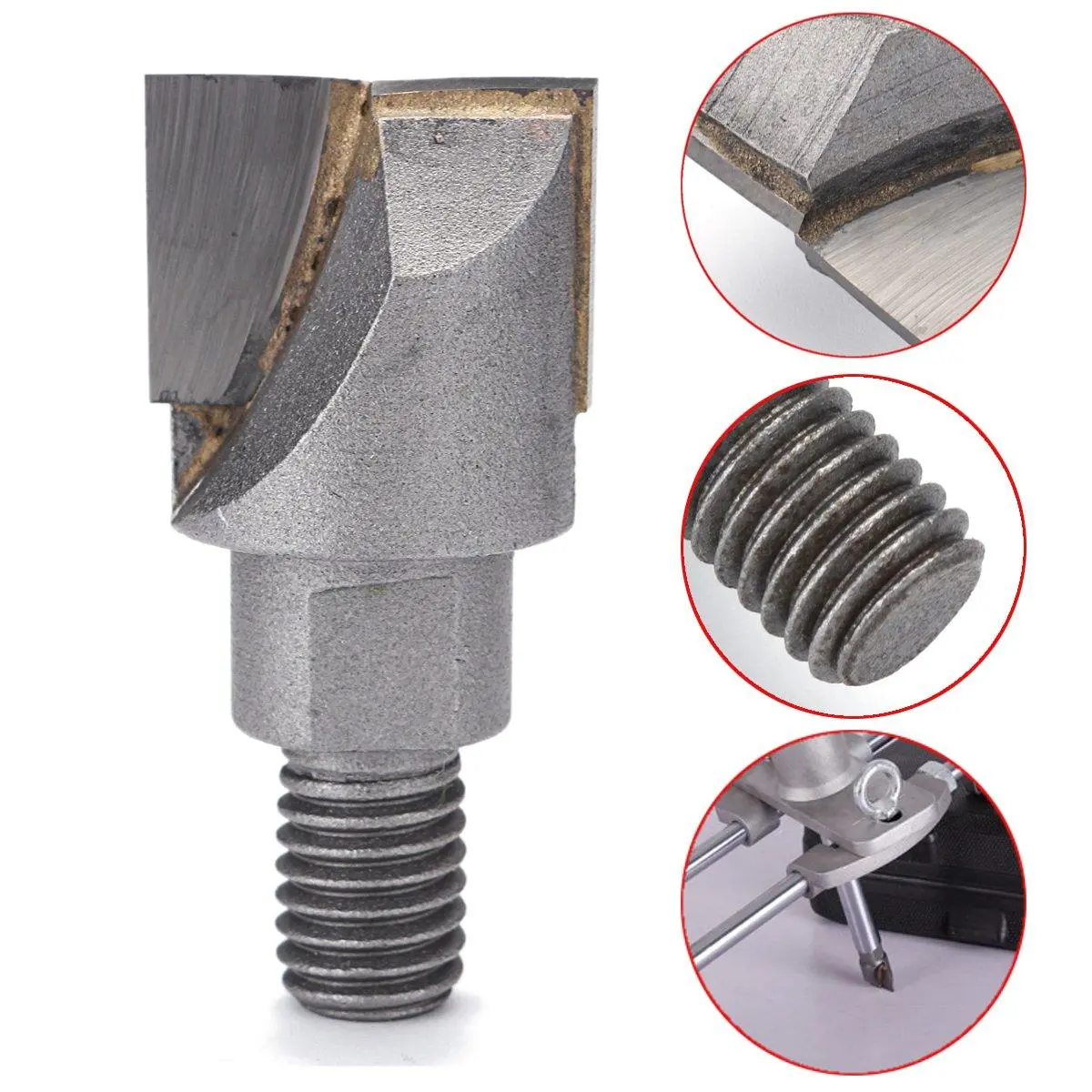 Drillpro M10 Carbide Plunging Cutter | 16.5-30mm Wood Cutter for Mortice Lock Jig