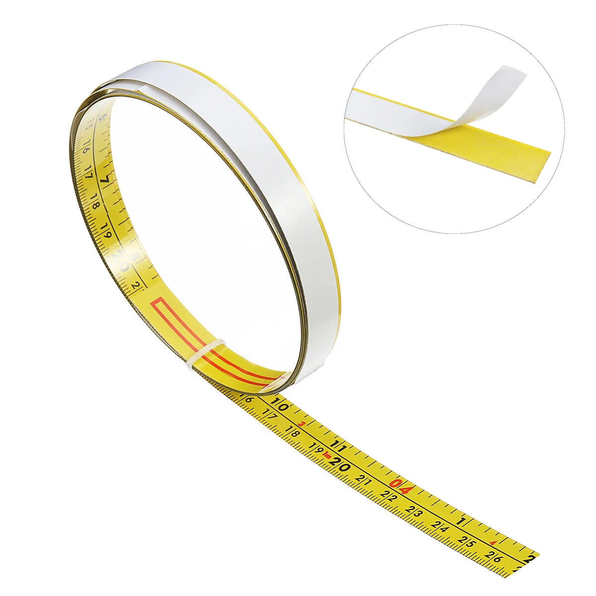 Self Adhesive Miter Track Tape Measure - Inch & Metric Ruler for T-Slot Table