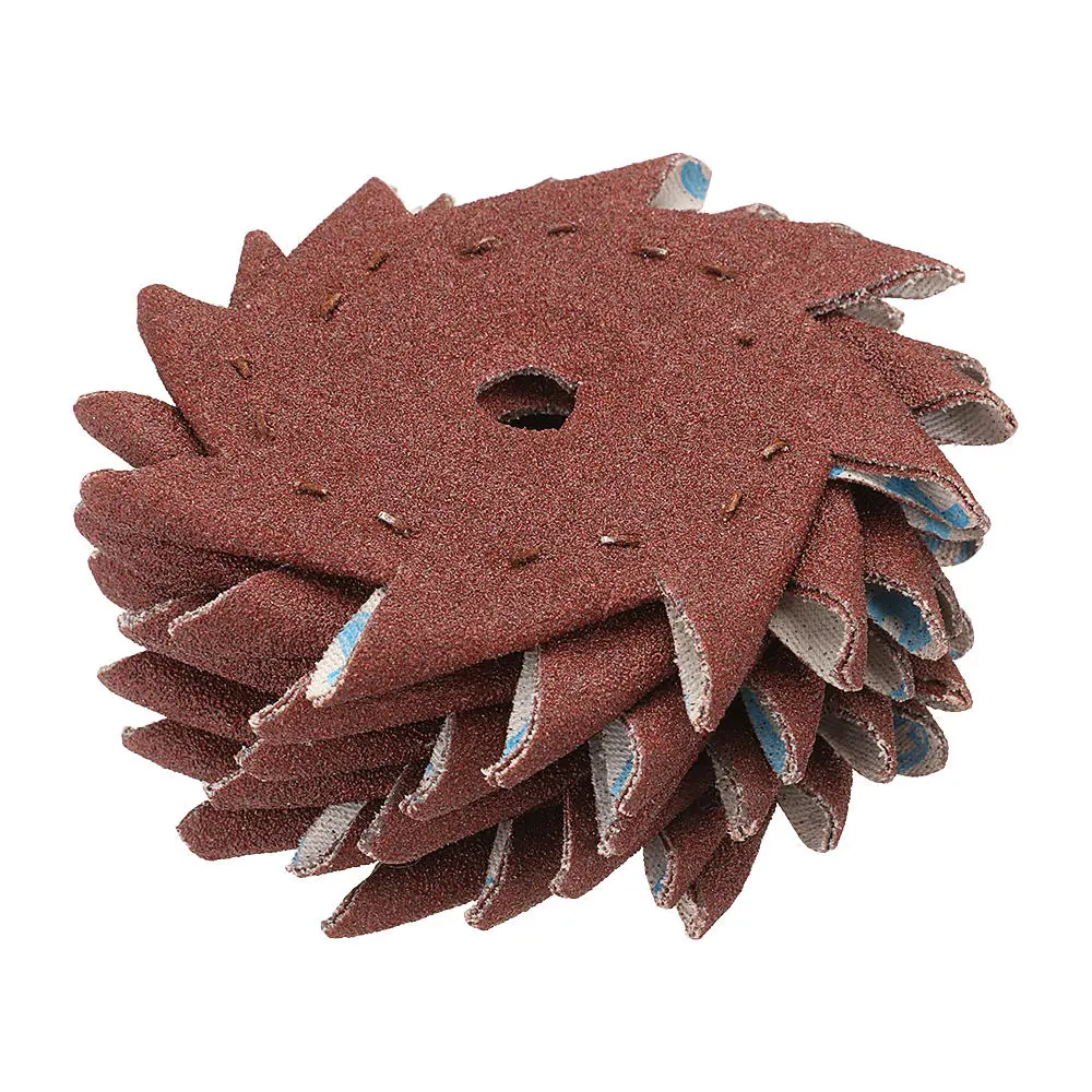 50Pcs 240 Grit Octagonal Sandpaper | Double Layer Abrasive Buffing Tool
