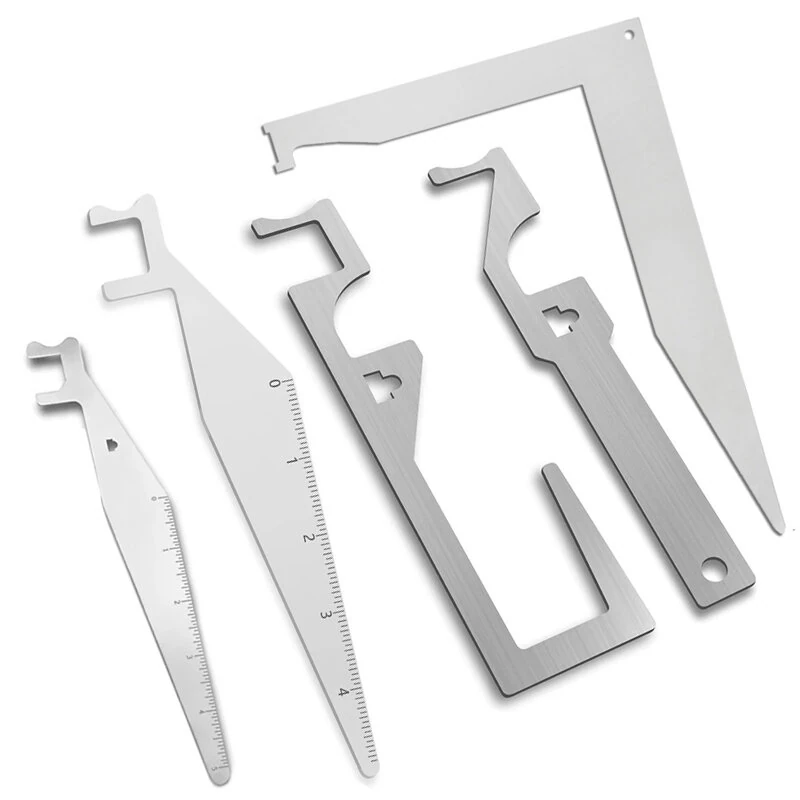 5PCS Stainless Steel Pry Bar Tool - Multi-Functional Nail Puller & Bottle Opener - Ergonomic Waterproof Handle for Emergency