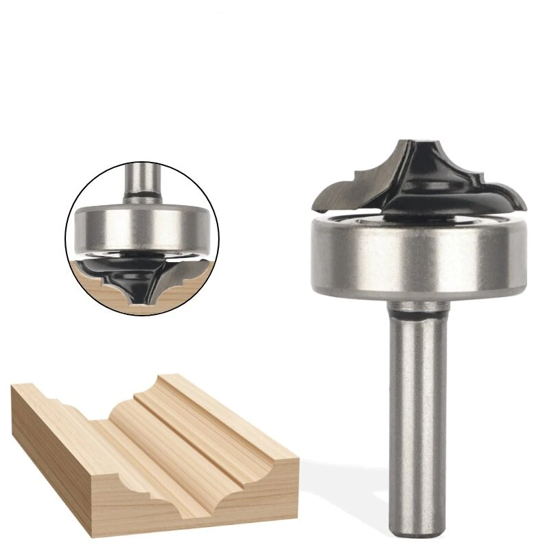 Classical Cabinet Line Knife Router Bit - 8mm Shank with Bottom Bearing