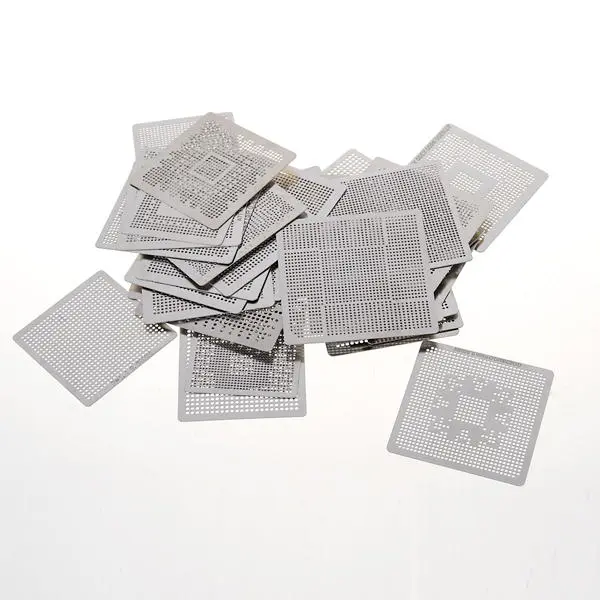 ProSolder 33pc Direct Heat Rework BGA Stencil Set - SMD Reballing Tools Model X123
