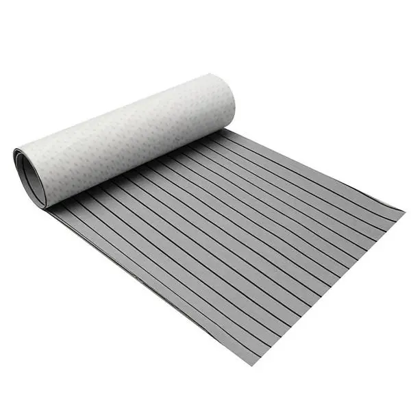 EVA Foam Faux Teak Decking Sheet - 240cm x 90cm x 6mm - With Glue for Boat Yacht