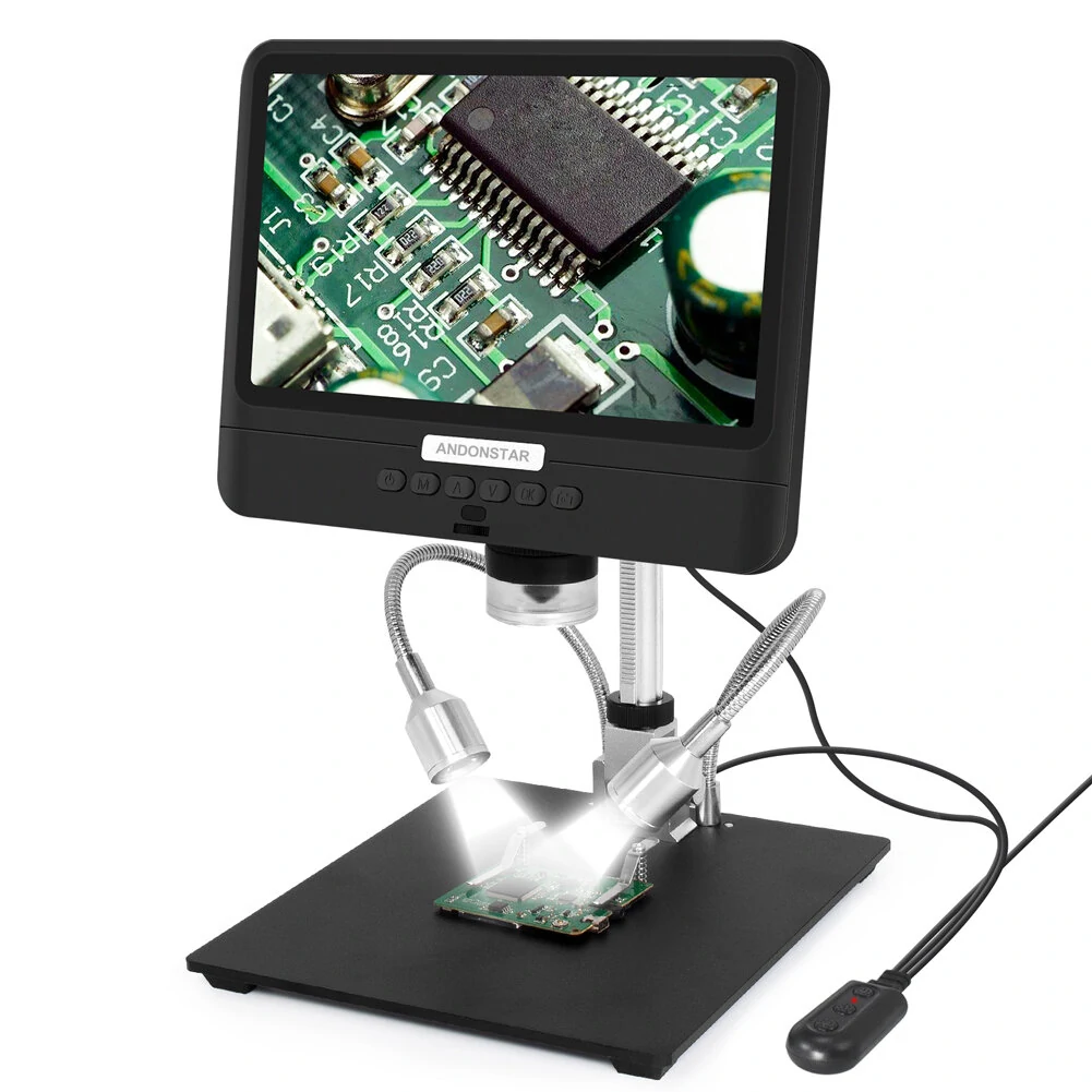 Andonstar AD208S Digital Microscope | 8.5 Inch LCD 1080P | 5X-1200X Magnification Soldering Tool