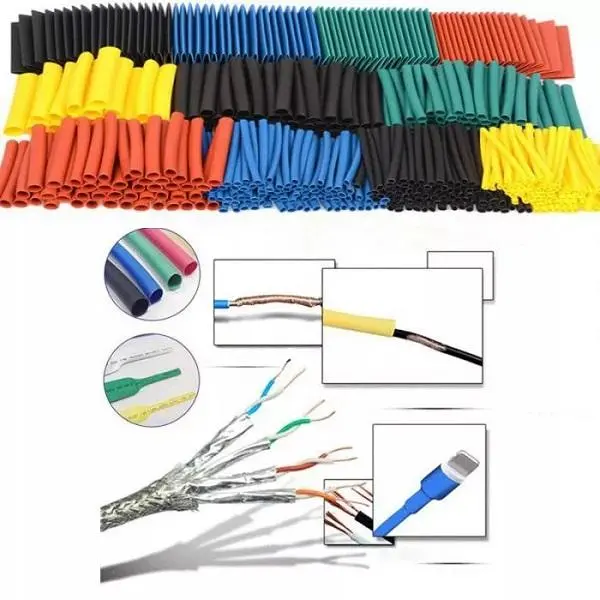 820Pcs Heat Shrink Tubing Set - Polyolefin Wire Cable Insulated Sleeving Assorted
