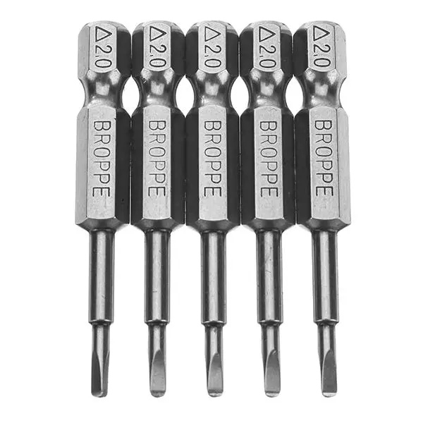 Delta 2.0 50mm 1/4 Inch Hex Magnetic Screwdriver Bits Set - 5pcs Triangle Bits