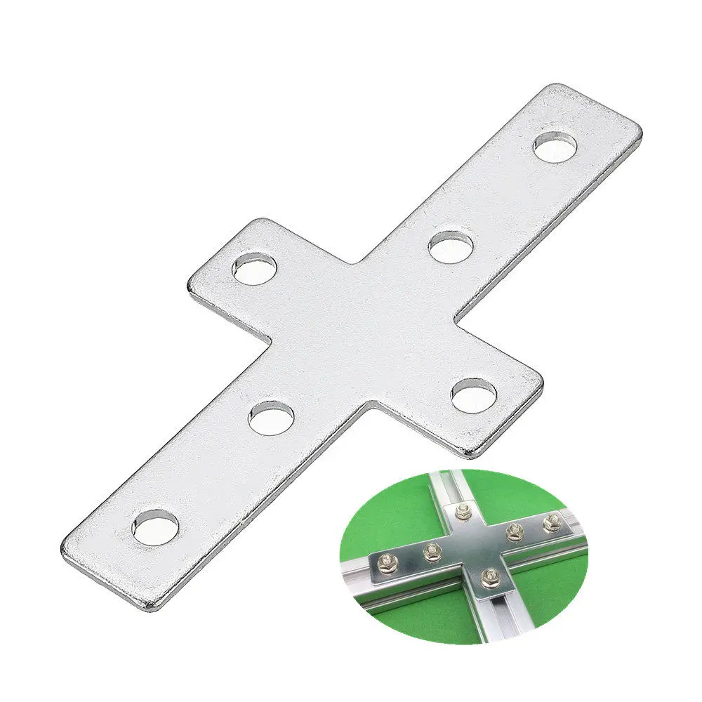 Machifit 2020 3030 4040 Aluminum Extrusion Cross Connector | Carbon Steel Nickel Plated