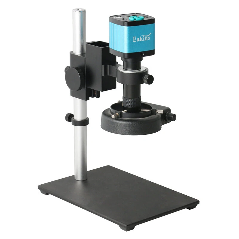 48MP Digital Microscope Camera | 4K HDMI USB | 1X-130X Zoom C-Mount Lens for Soldering & Phone Repair