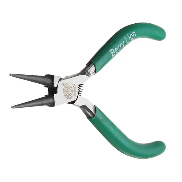 BERRYLION 5-Inch Round Nose Pliers | Wire Stripper & Crimping Tool