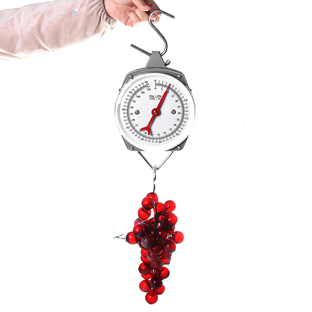 50kg Mechanical Hanging Scale | Clock Face Dial | Heavy Duty Weighing