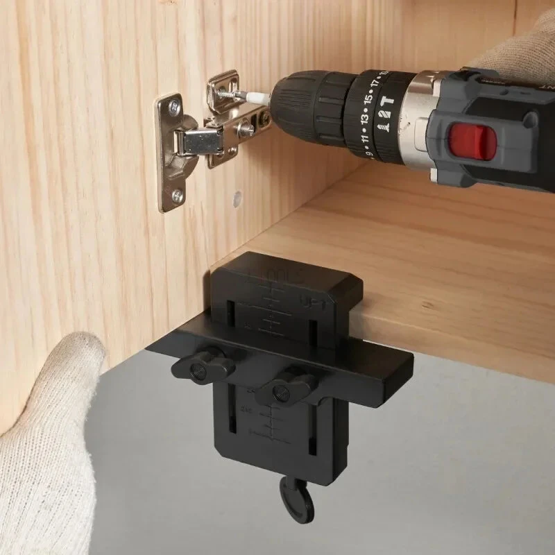 Cabinet Door Installation Positioner - Hidden Support Arm for Floor Cabinets & Wardrobe