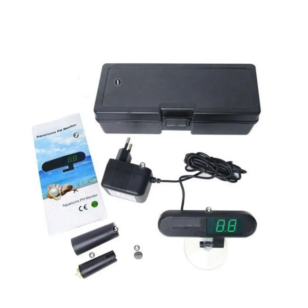 Digital PH Meter - Water Quality Tester for Aquarium with Suction Cup