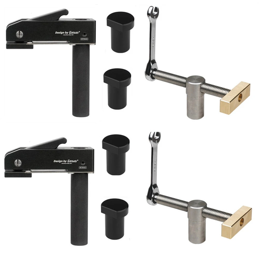 GANWEI Woodworking Desktop Clamp - Quick Acting Hold Down Tool for 19/20MM Bench Holes