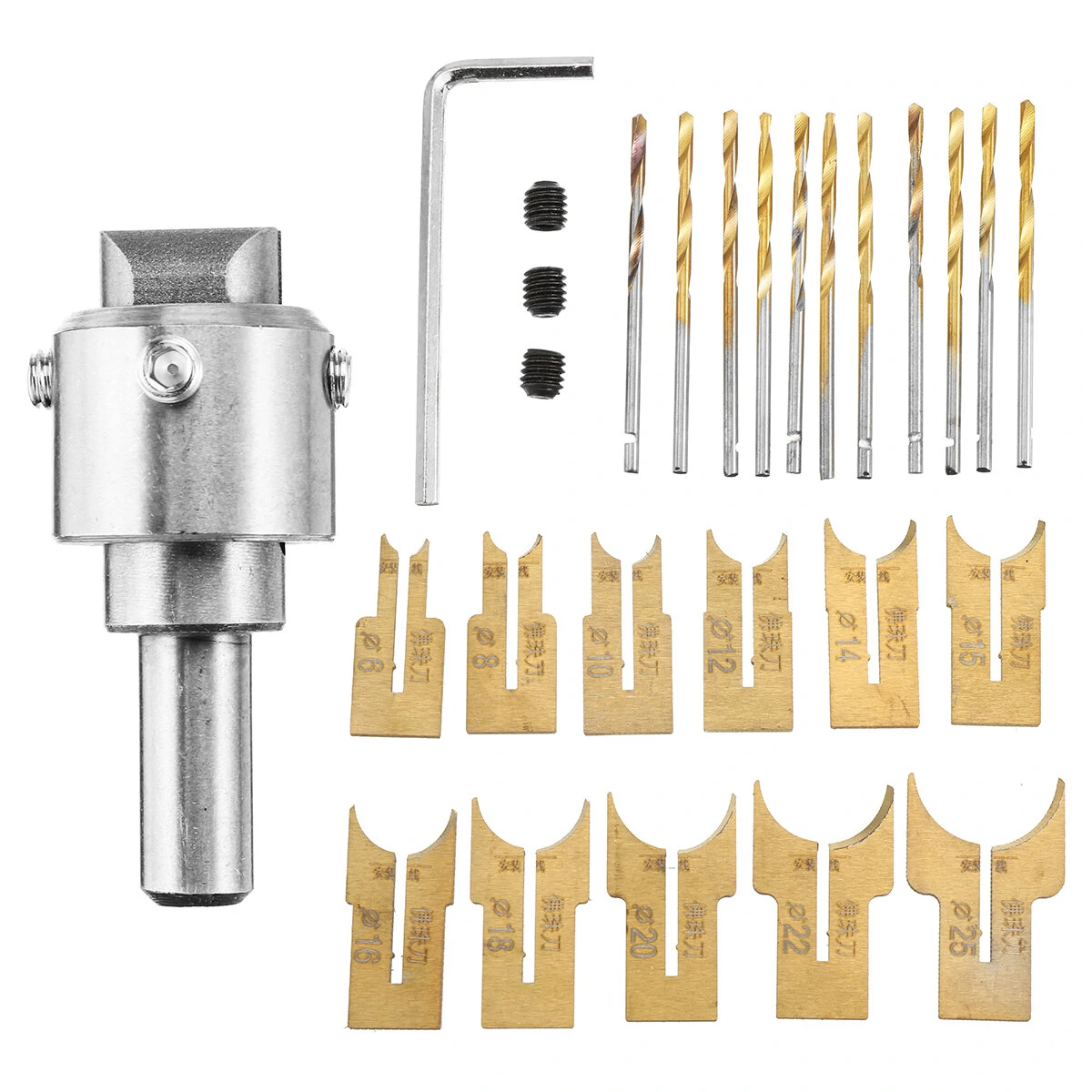 Drillpro Wooden Bead Maker Kit | Milling Cutter & Router Bit Set for Woodworking