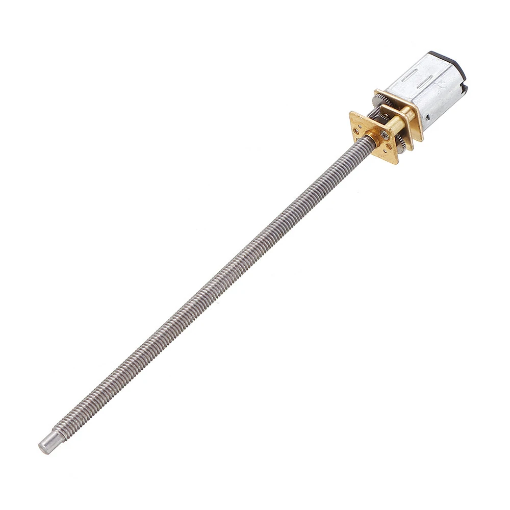 Machifit GA12N20 DC 6V Gear Motor | M4x100 Metal Gearbox | Extra Long Thread Axis