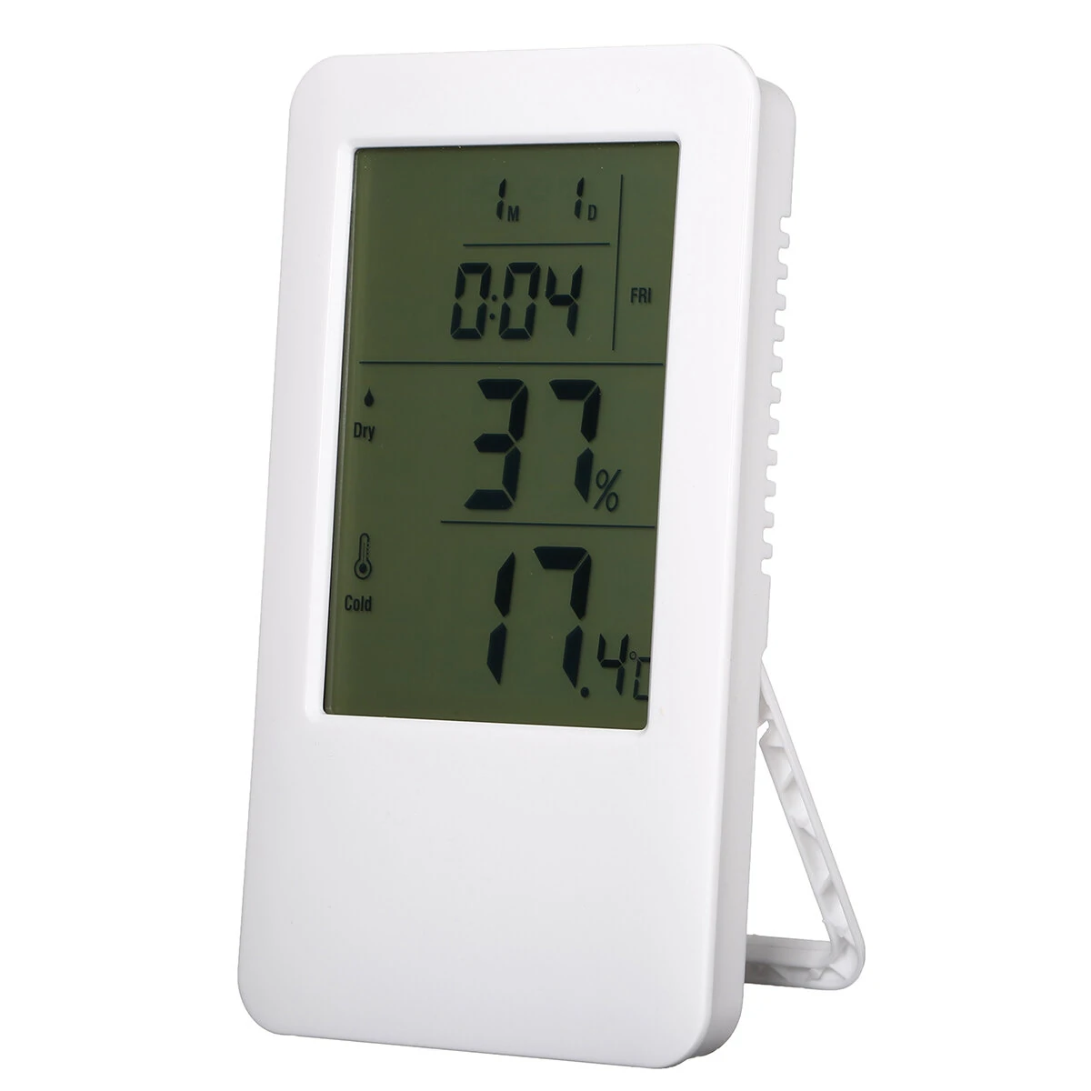 Digital Electronic Thermometer Hygrometer - Wet Dry LCD Display for Indoor