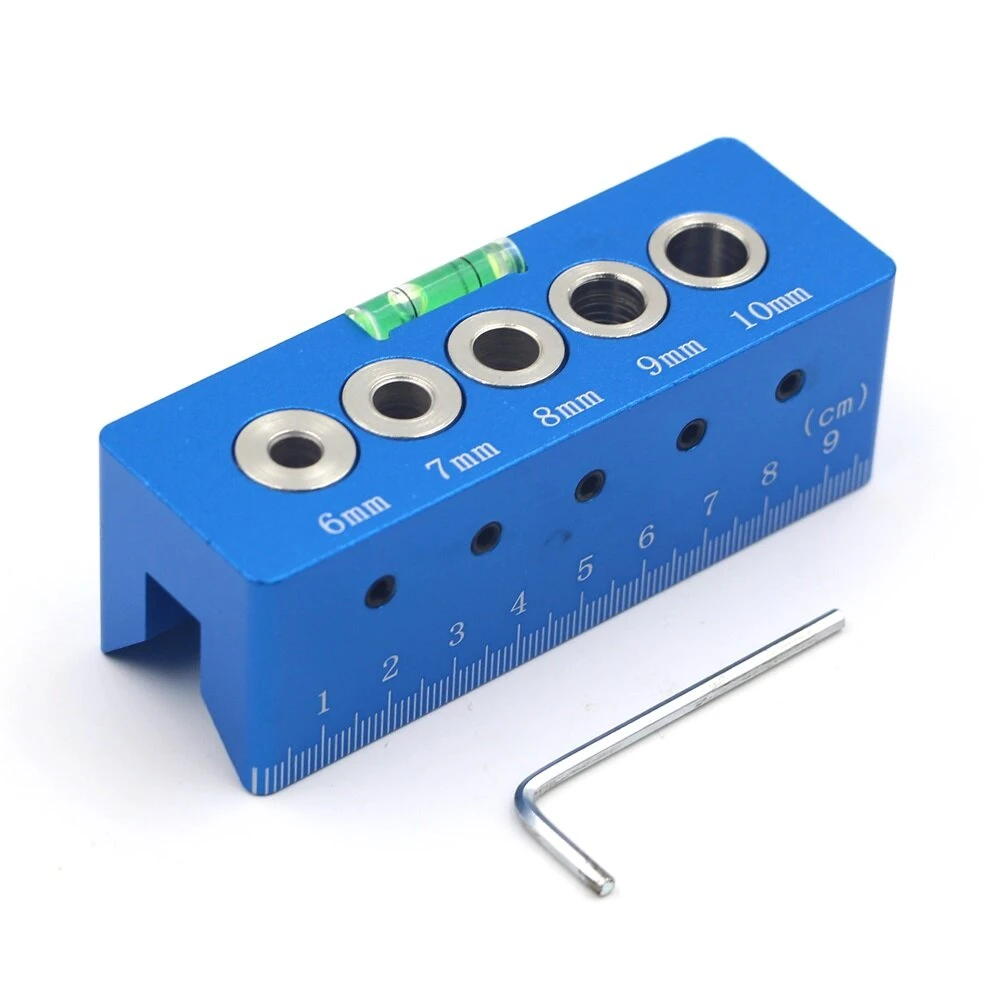 90 Degree Drill Angle Guide - Doweling Jig with 6-10mm Bits | Woodworking Tool