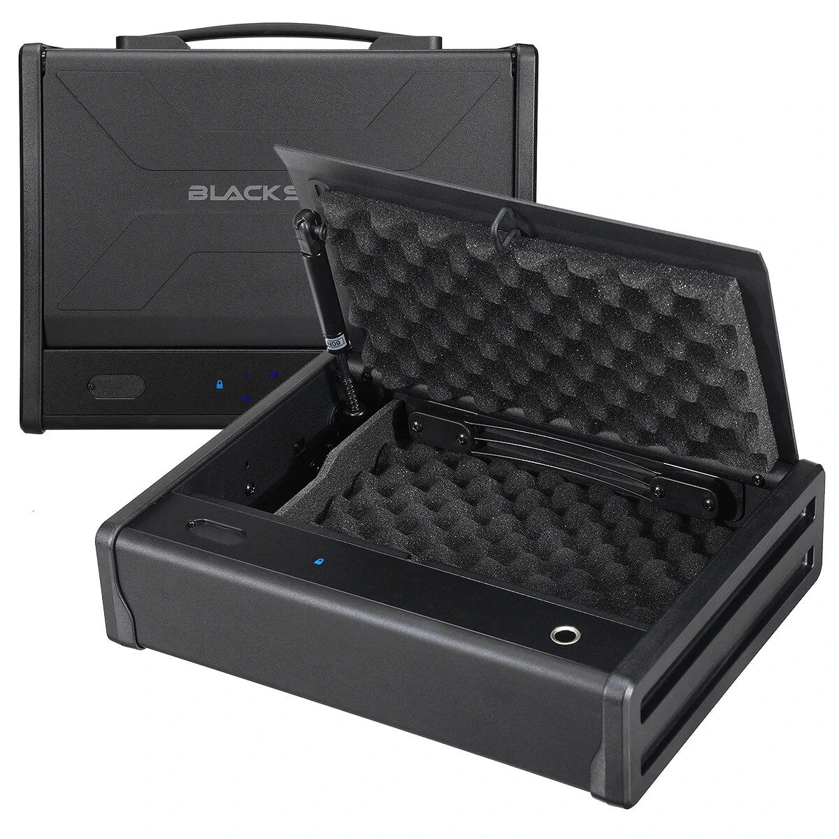 BlackSmith Biometric Key Safe - Portable Fingerprint Lock for Keys | USB Emergency Unlock