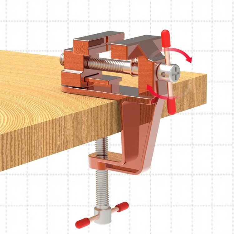 Upgraded Mini Aluminum Alloy Bench Vise Clamp | Woodworking & Metalworking Tool
