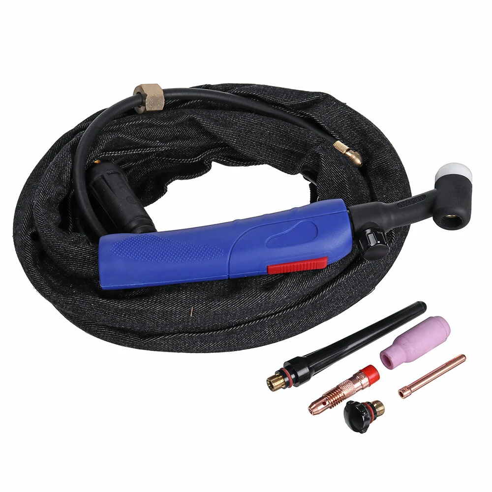 WP17-FV 180A TIG Welding Torch | Air Cooled Flexible Head with Gas Valve