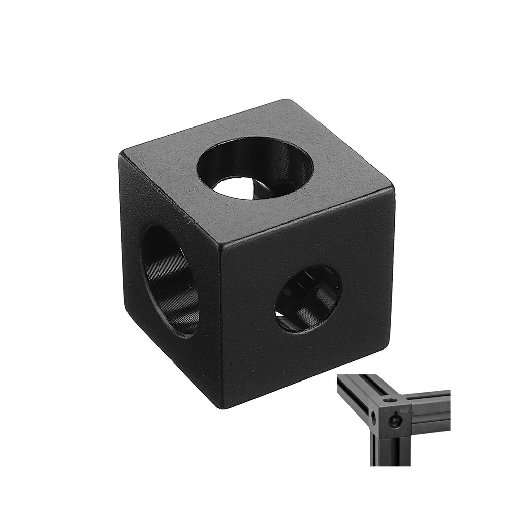 Machifit 3-Way Cube Corner Connector for 2020 V-Slot Aluminum Extrusions | 3-Pack