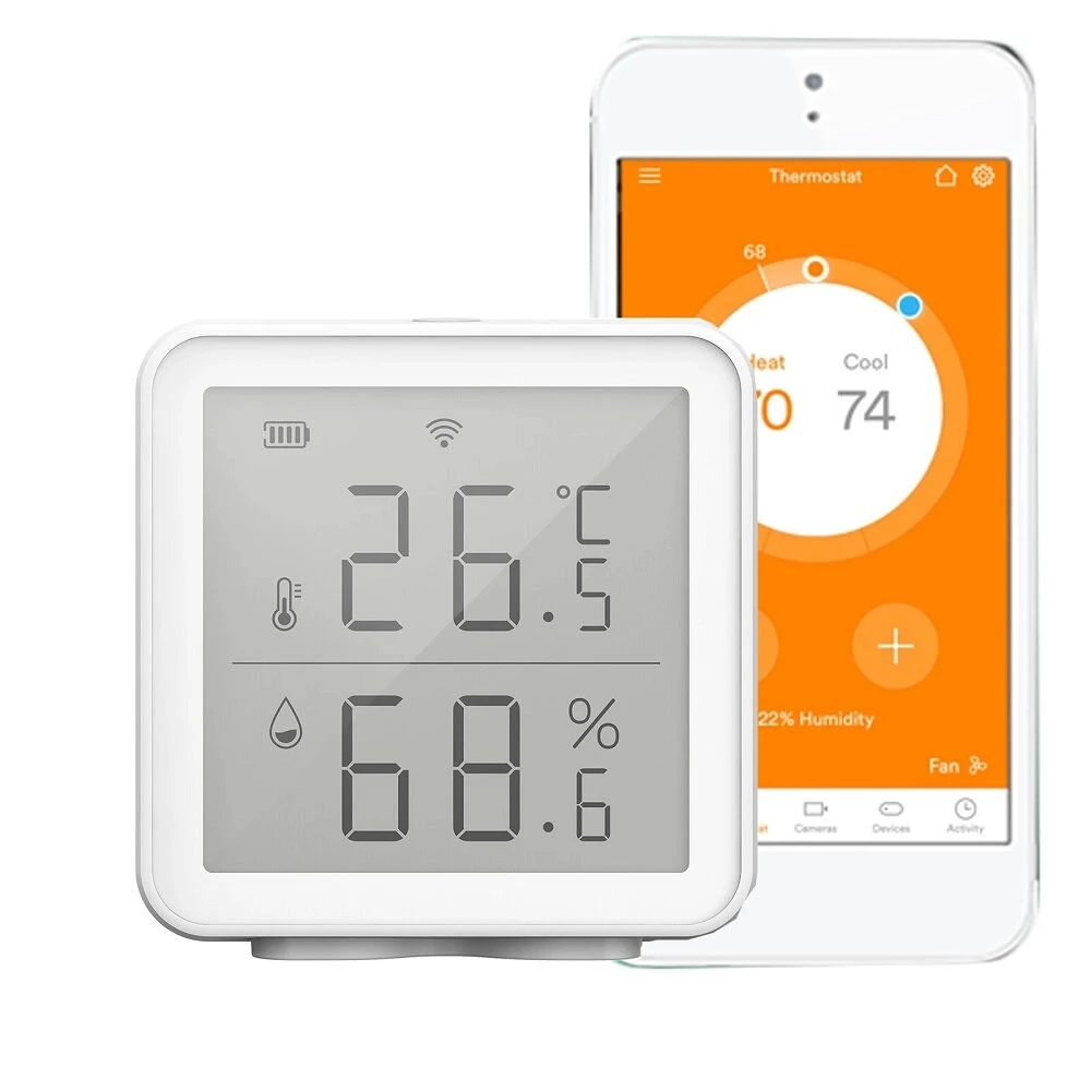 Smart Temperature Humidity Sensor - WiFi Monitor for Alexa & Google Assistant