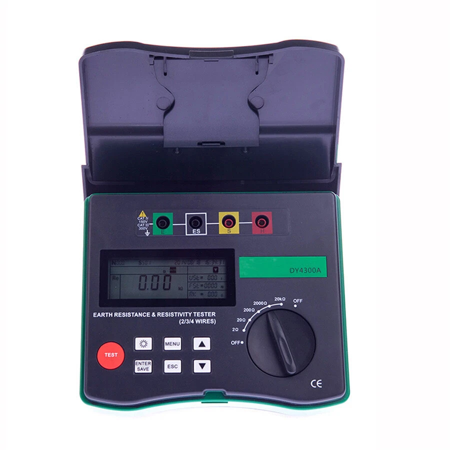 DUOYI DY4300A Digital Earth Resistance Tester | 0.001Ω-200KΩ | 4 Frequencies