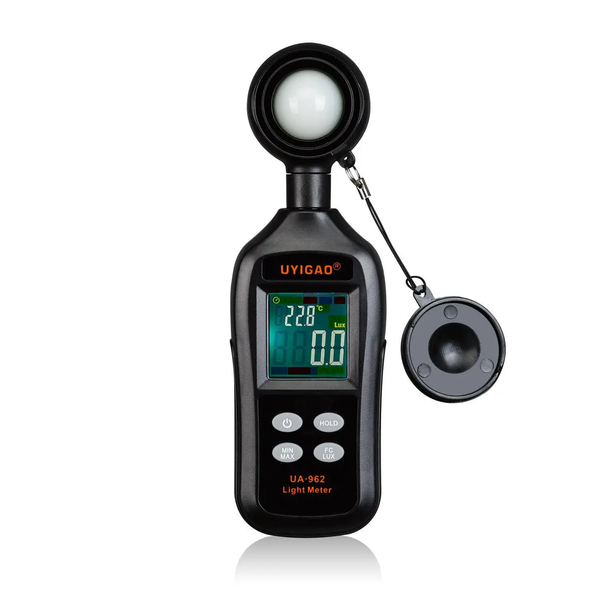 Light Meter - Handheld Lux Meter with Temperature Tester | Illuminometer