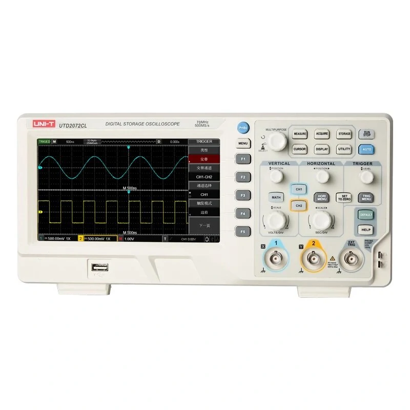 UNI-T UTD2072CL Oscilloscope | 70MHz 500MSa/s | Dual Channel Digital Storage