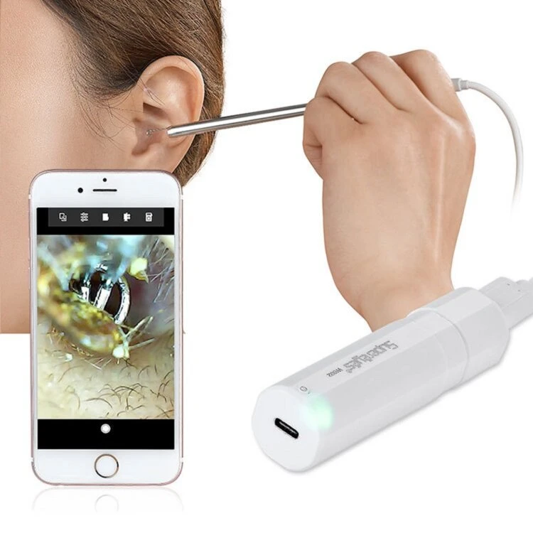 W002 USB Digital Microscope | WiFi Borescope Adapter for JPEG Earscope
