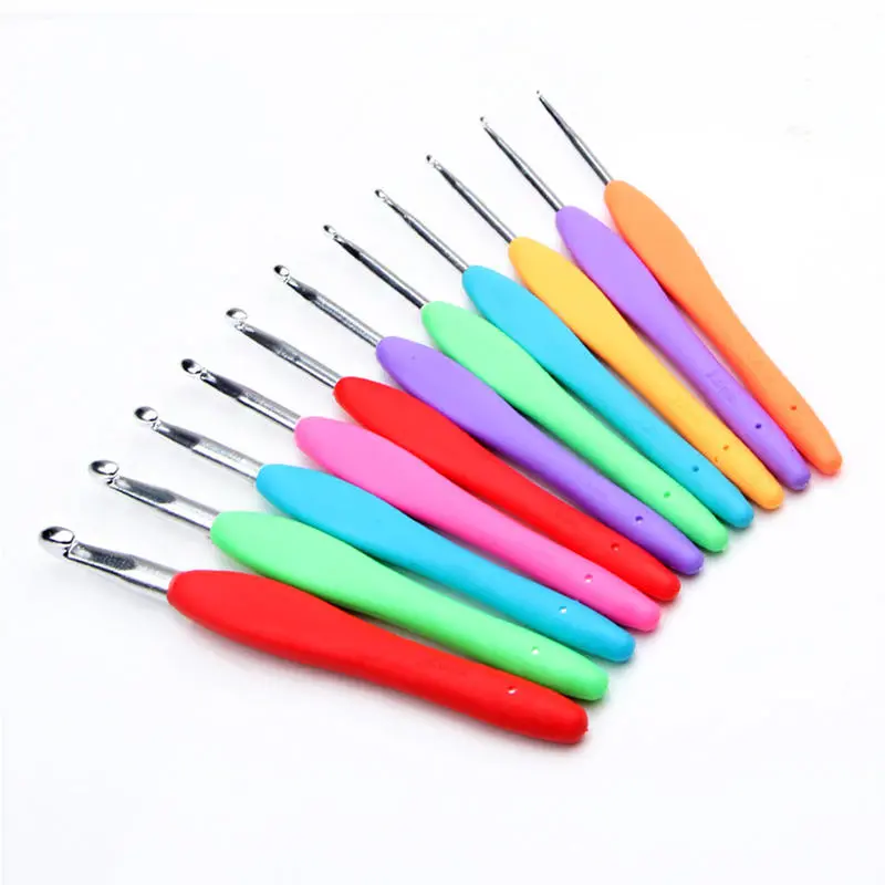 11Pcs Aluminium Crochet Hooks & Knitting Needles Set | Sewing & Weave Craft Tools