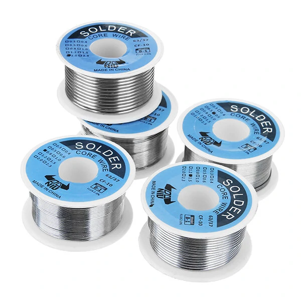 DANIU 63/37 Tin Lead Solder Wire | 100g Reel, 2% Flux, 0.5-2mm