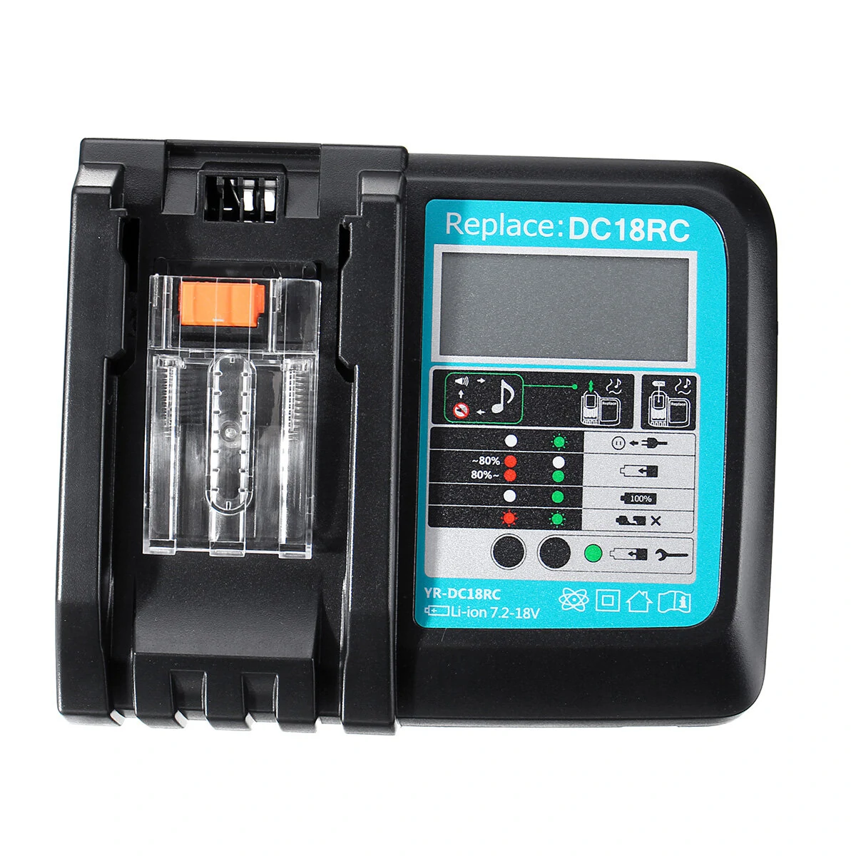 Makita DC18RC Fast Charger | USB & LED Display | For BL1830 BL1840 BL1850 18V Batteries