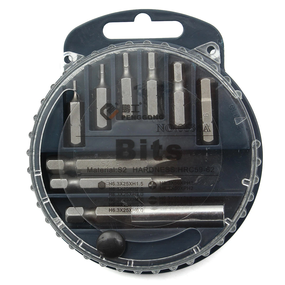 PENGGOOG 0634 11Pcs Magnetic Screwdriver Bits Set - Slotted Phillips Torx S2