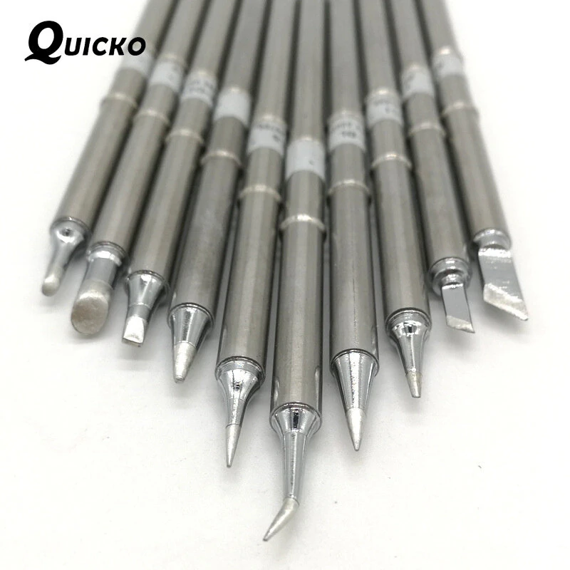 QUICKO T12 Soldering Iron Tip Set - 10 Piece for 942 Station | High Quality