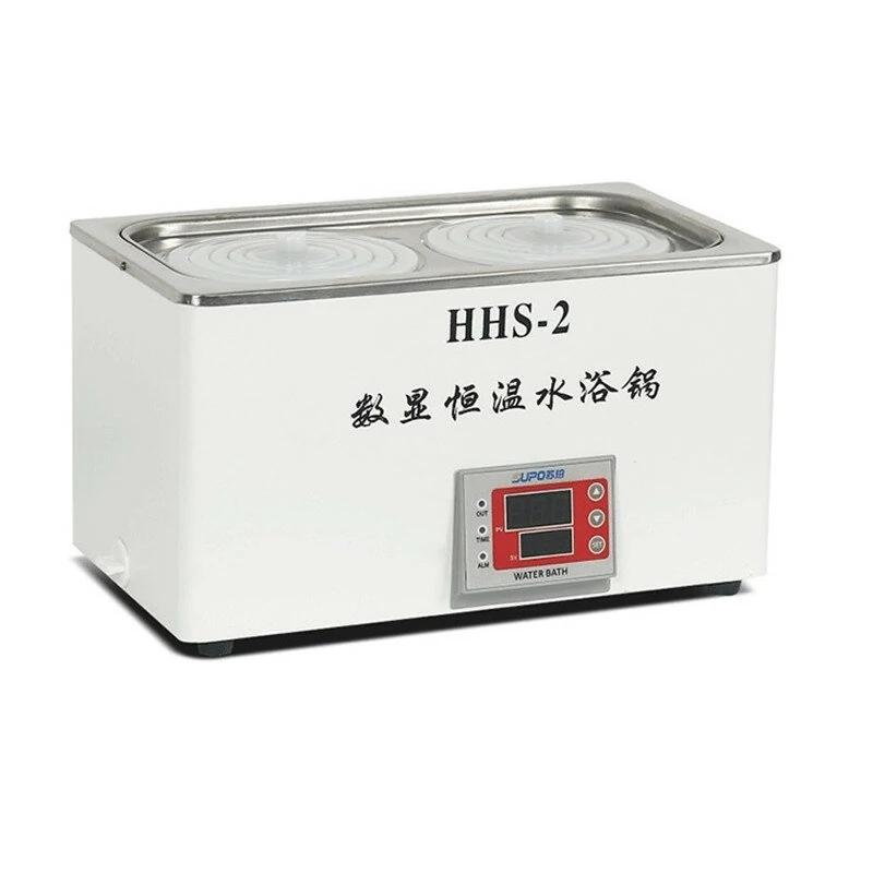 220V Digital Display Water Bath - Double Hole Electric Heating & Constant Temperature