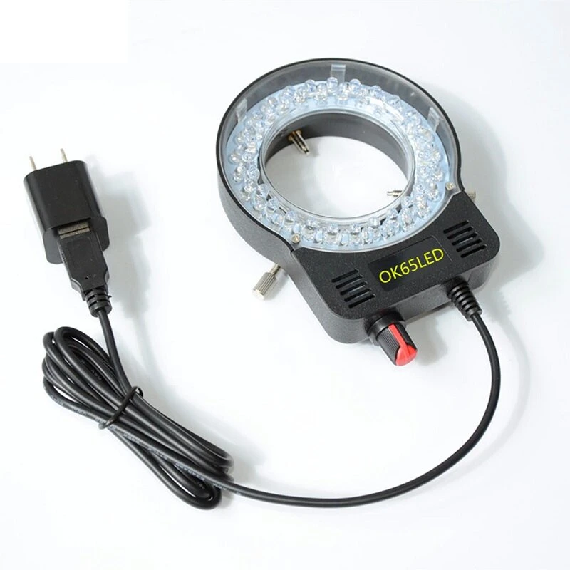 PDOK Adjustable LED Ring Light for Stereo Microscopes | Illuminated Circle Lamp