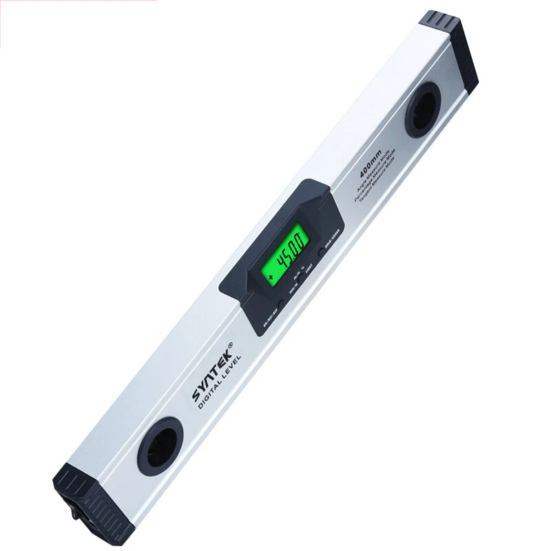 SYNTEK Digital Protractor | 0-400mm Range | 4 x 90° Laser Level & Angle Finder