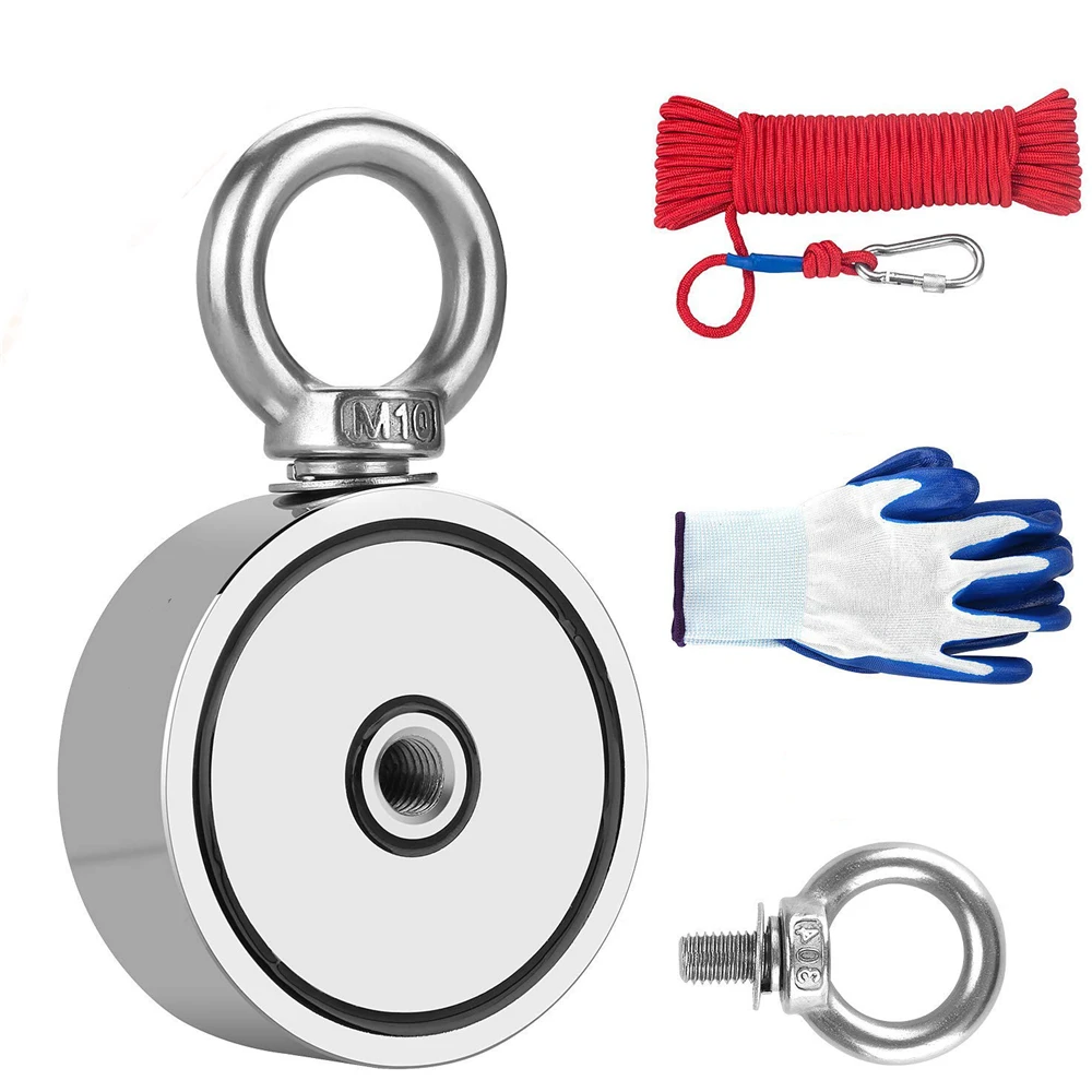 Recovery Fishing Magnet 160-700KG | 48-94mm Diameter with 10M Rope
