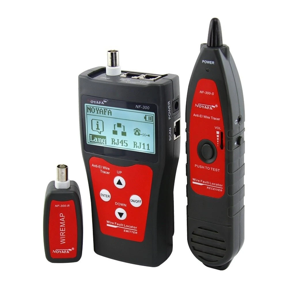 NOYAFA NF-300 Lan Cable Tester | RJ45 USB BNC Wire Tracker | LCD Display