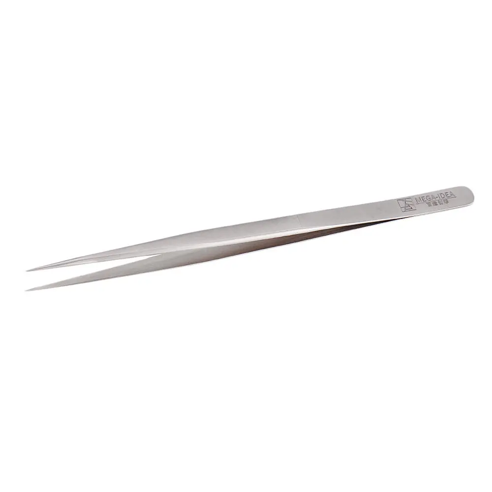 Precision Anti-static Straight Tip Tweezers | Non-magnetic Stainless Steel | Phone Repair Tool