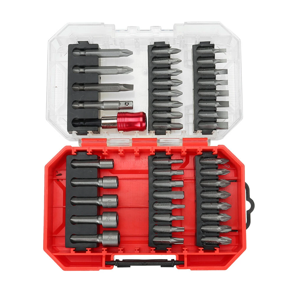 42PCS Screwdriver Bit Set | 25mm Length Flat & Pozidriv Bits | For Woodworking & Repairs