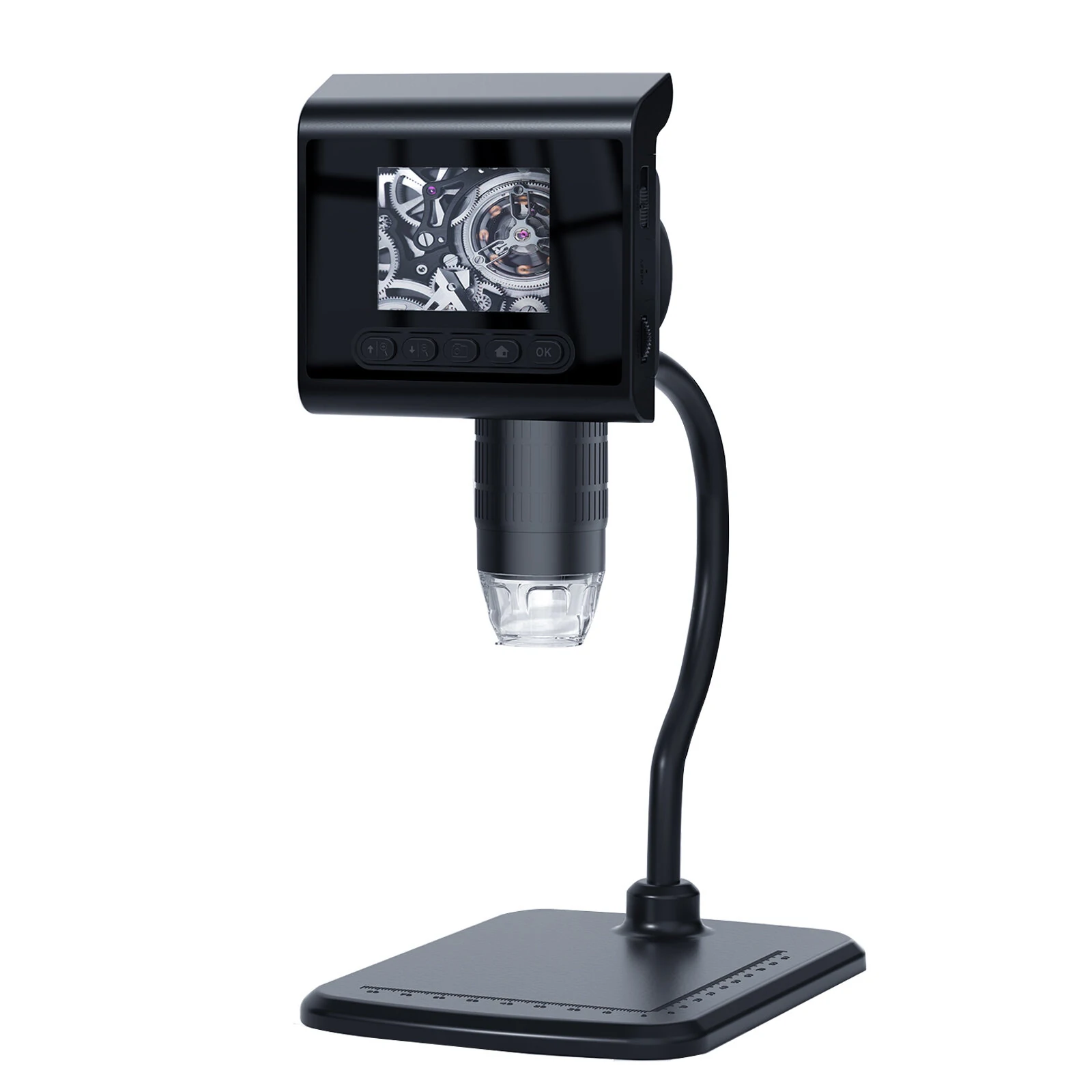 P190 Digital Microscope with 4.3 Screen - 1000x Magnification | 1080P HD | 8 LED Lights