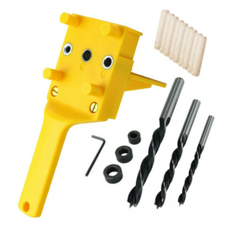 41Pcs Quick Wood Doweling Jig | ABS Plastic Handheld Pocket Hole Jig System for Dowel Joints