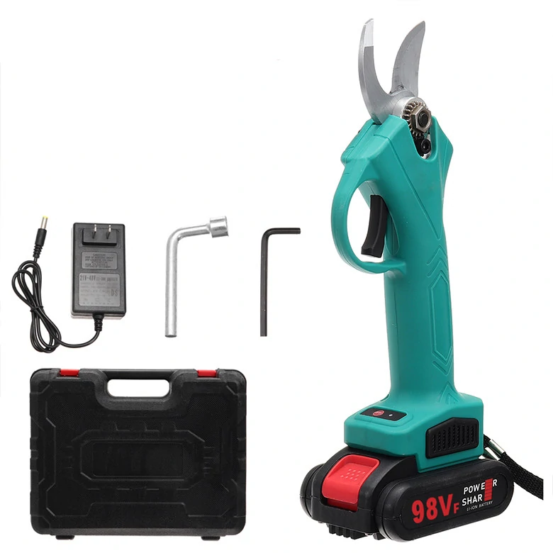 98VF Cordless Electric Branch Scissors - 30mm Pruning Shears with Ratchet Cutter