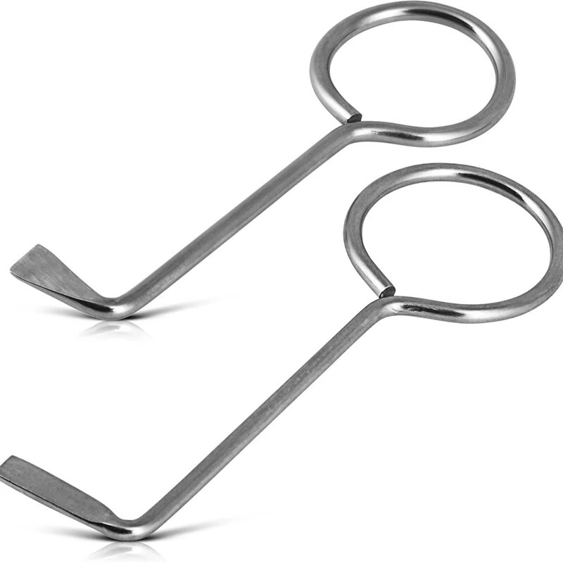 Universal Polished Metal Door Lock Picks Set | 2pcs with Touch Remote Control | High-Quality Locksmith Tools